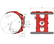 T458T Rotating Tissue Roll Clamp