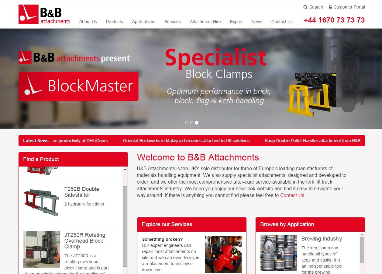 B&B Attachments Launch New Website