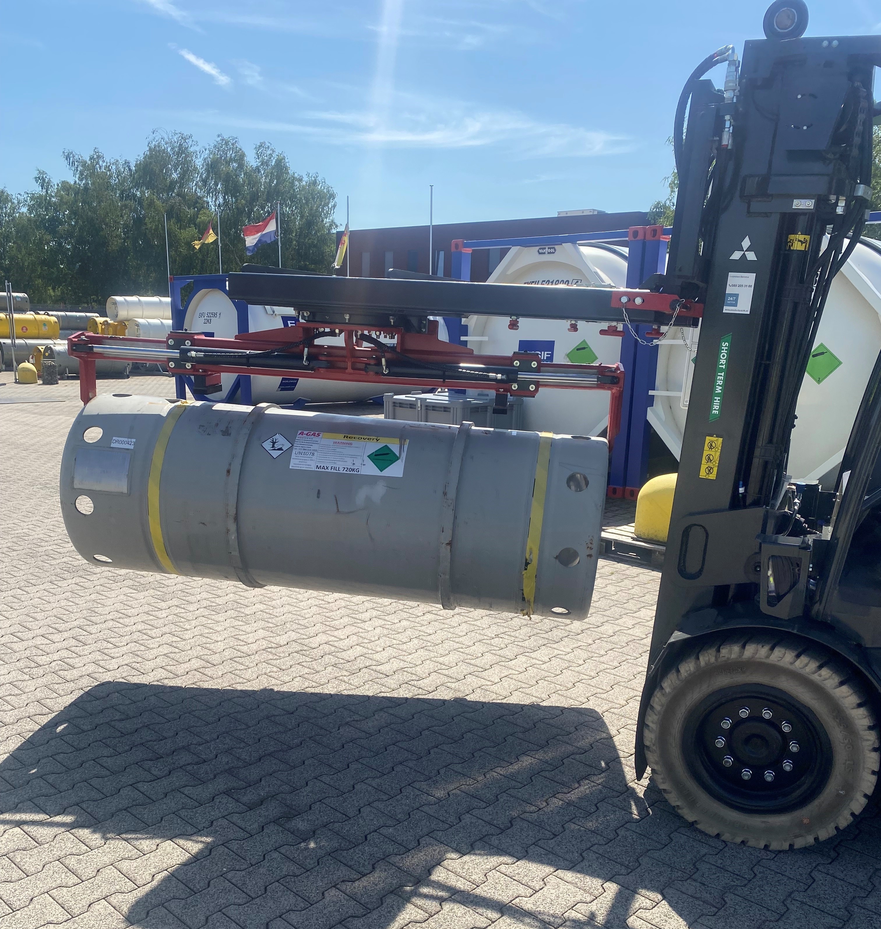 Bespoke Gas Cylinder Attachment Provides Safe and Secure Handling at A-Gas